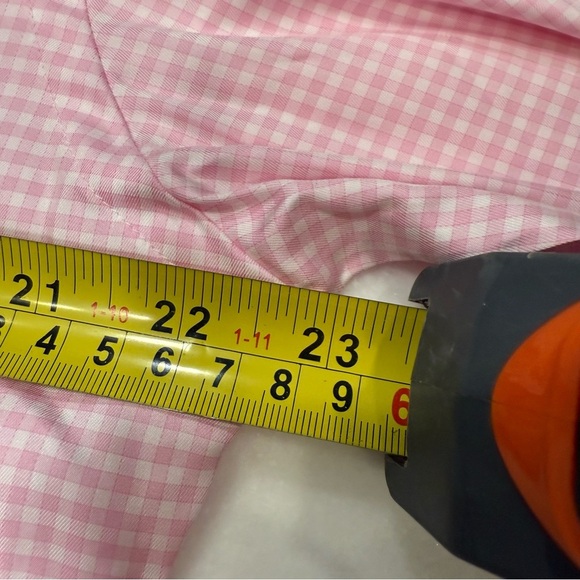 Peter Milllar Crown Soft Men’s Button Down Shirt Pink/white Gingham Size M - Picture 7 of 10